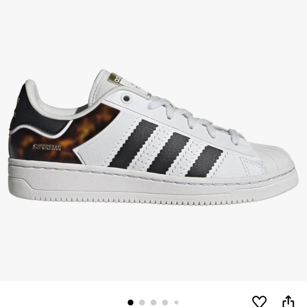 Adidas Superstar White and Black Sneakers